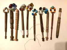 Collection 10  Vintage Lace Making Wood Bobbins