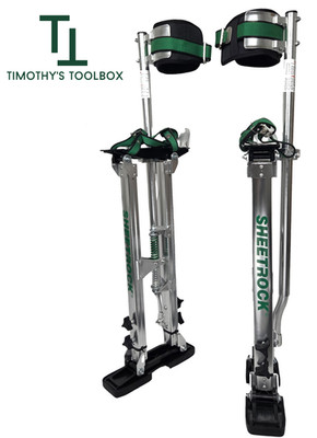USG Sheetrock Aluminum Drywall Stilts 24-40'' Adjustable 235 lb Capacity