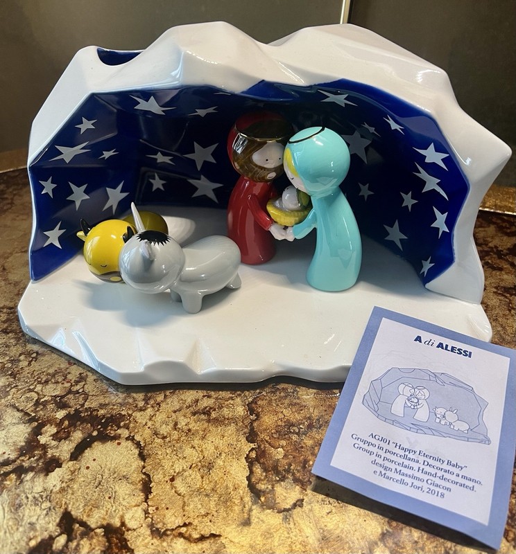Alessi Happy Eternity Baby Presepe + Additional 9 Pieces- Mint- SOLD AS SET