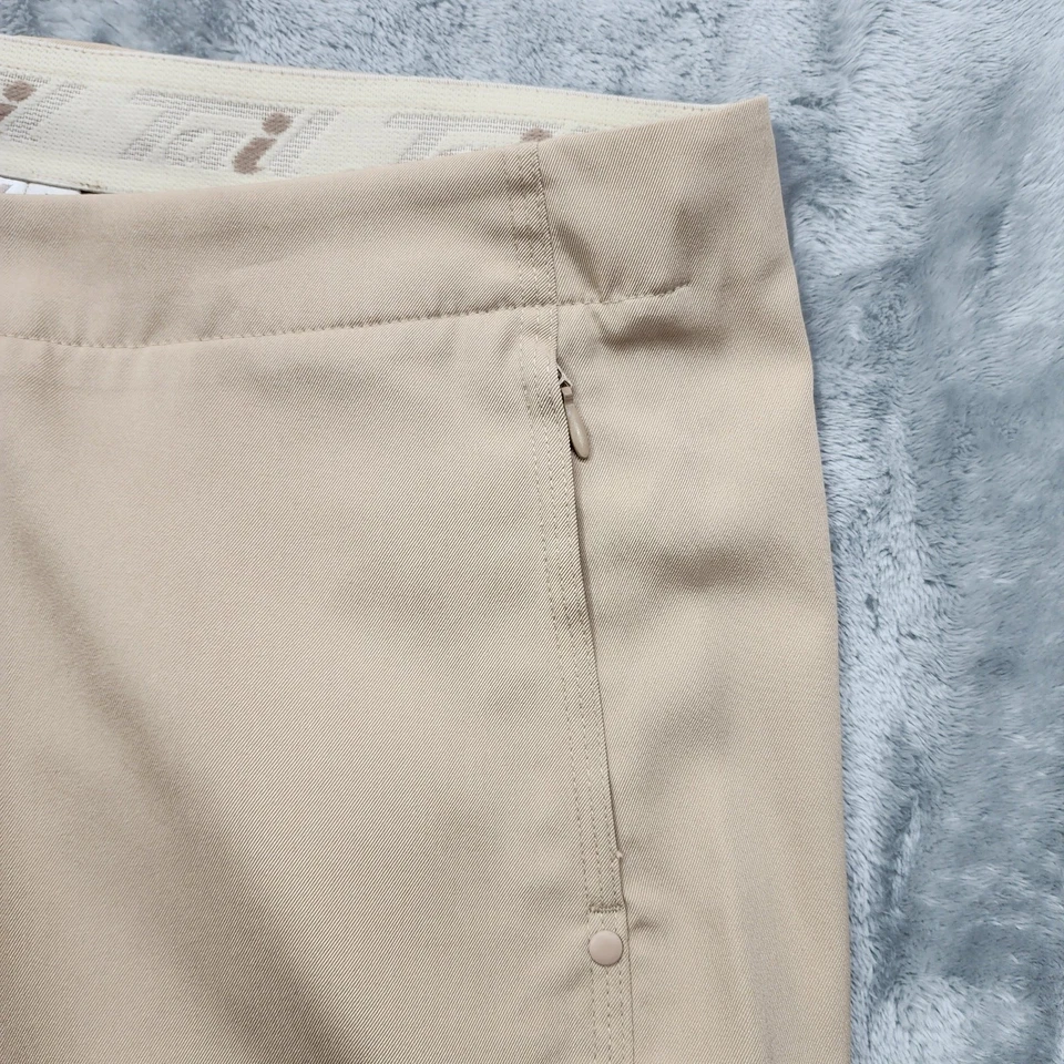 Pantalones Tail Tech para mujer 16 color caqui tostado capri bolsillos con cremallera ocio golf elástico Foto 3 de 4