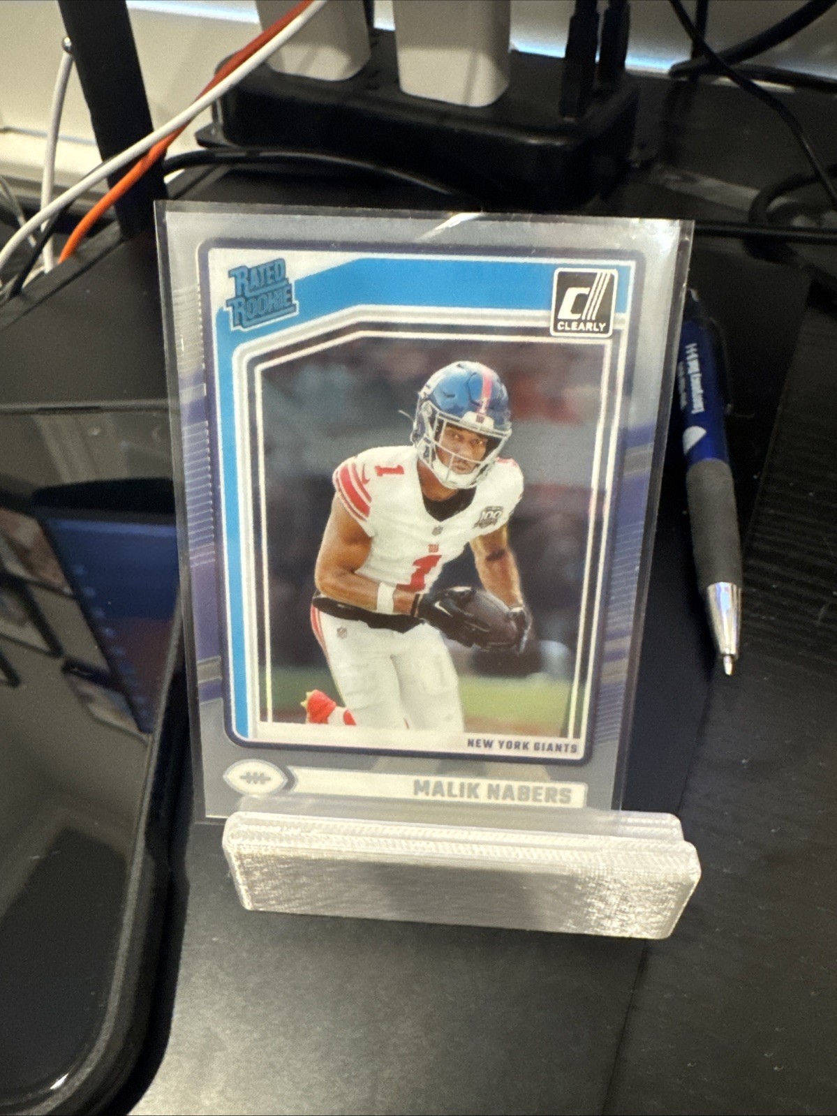 2024 Panini Clearly Donruss - Rated Rookie Malik Nabers #55 (RC)