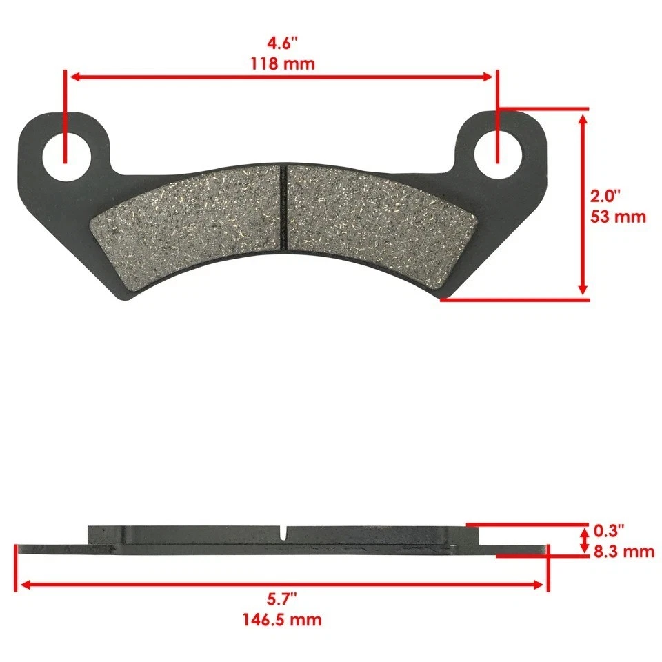Pastillas de freno delanteras y traseras para John Deere Gator XUV 625i 825i 825E 825M Foto 3 de 4