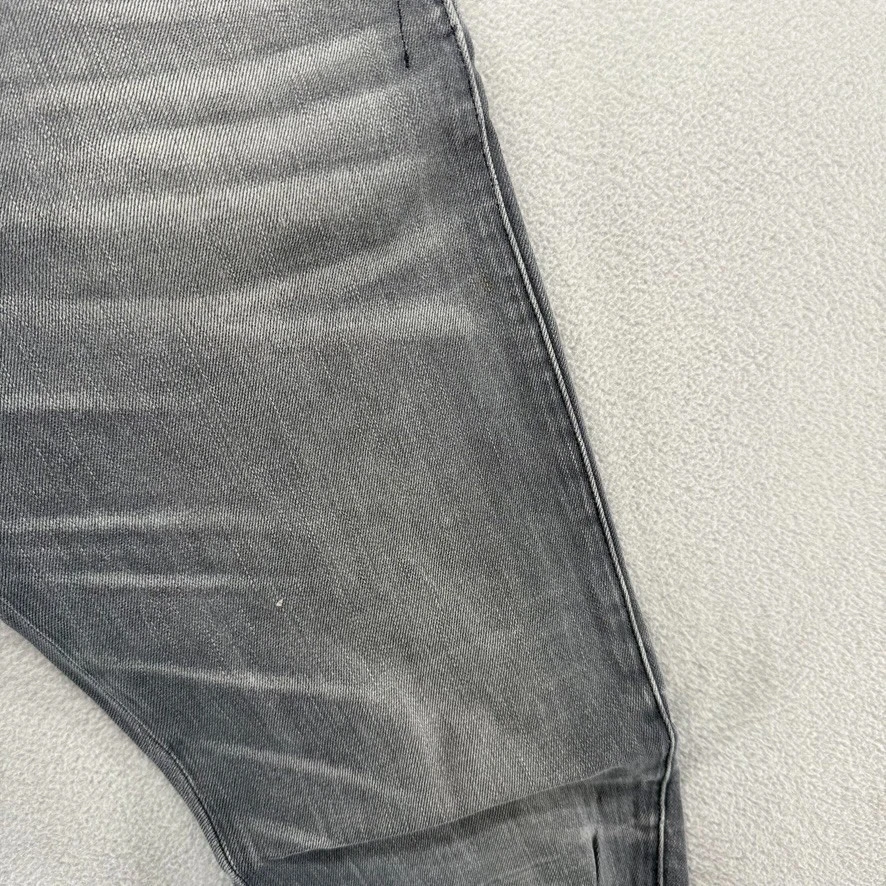 Jeans masculino G Star Raw 31x32 cinza arco 3D slim moto bigode botão desbotado voar y2k - Imagem 2 de 4