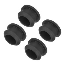 Silicone Snap in Locking Hole Plugs, Seal Cover Panel Round 15mm Black,4Pcs