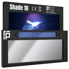 | Silver Shade 10 Auto Darkening Welding Lens | Cool Blue Welding Lens 2x4 1/...