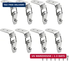 8-Pack Stainless Steel 90 Degree Spring Toggle Latches with Clasp Buckle Latch a