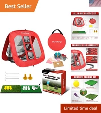 Pop-Up Golf Chipping Net - Ultimate Target Training Chip Aids for Precision &...