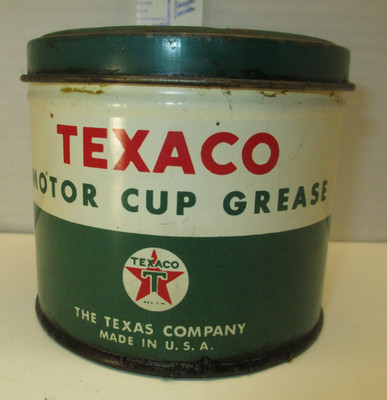 Texaco Grease Oil / Gas Station Metal 1 # Can