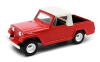 Welly 1967 Jeepster Commando Pickup Rot MaßStab 1:34 1:39 4,5 Zoll Modell