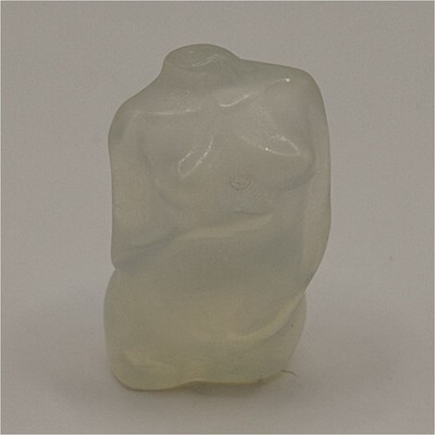 Opalite Pregnant Goddess Body Crystal Carving 1'' Mini Mother Goddess Opal Glass