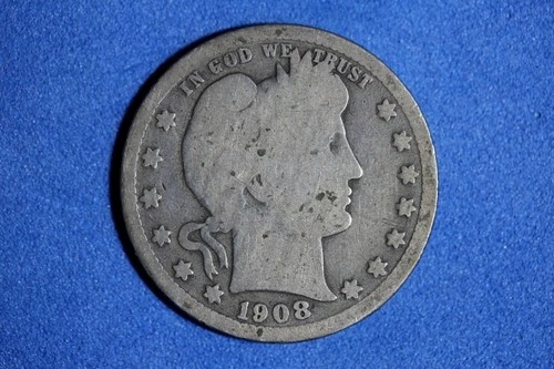 1908 S Barber Quarter #M23717