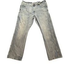 Wrangler Relaxed Bootcut Jeans Mens 42x32 Medium Wash Blue Denim Pants