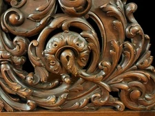 ANTIQUE 19TH SUBLIME FINEST ITALIAN VENETIAN BAROQUE ROCOCO CARVED BED US D.FREE