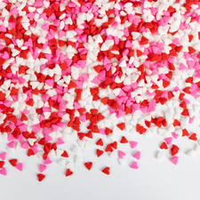 Valentine'S Day Sprinkles,Edible Heart Sprinkles for Cake Decorating,Red Pink Wh