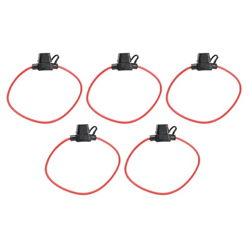 Waterproof Inline Fuse Holder for 12V 30A with 12 Gauge Wire Pack of 5 - Foto 2 di 16