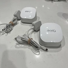 Eero 6+ Plus R010001 Dual Band Mesh Wi-Fi 6 Router - White set of 2