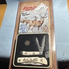 Remington Mule Deer White Bone 3-Blade SS Clip Point Lockback Pocketknife 15685 — photo 1