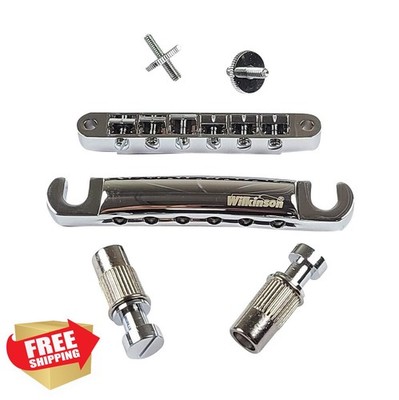 Wilkinson Tune-O-Matic Bridge Tailpiece Gibson Les Paul Chrome