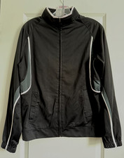 Girls Long Sleeve Agusta Warm Up Jacket Varsity Dancer Design Size LC
