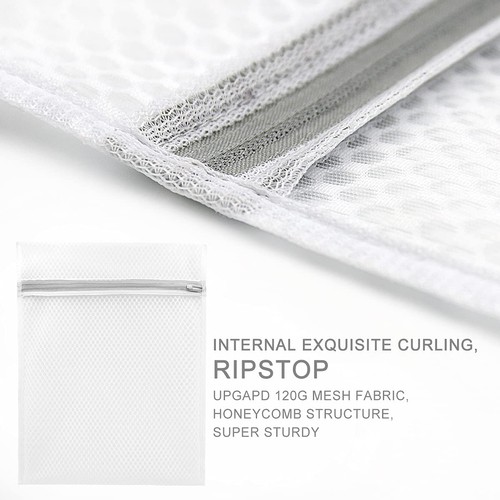 3Pcs Durable Honeycomb Mesh Laundry Bags for Delicates 12 x 16 Inches 3 Medium - Picture 4 of 6