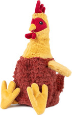 Best Pet Supplies Chicken Crinkle Plush Squeaky Dog Toy Large - Chew Fetch Play