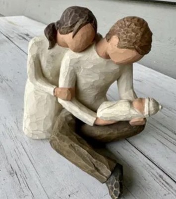 Willow Tree  ''NEW LIFE'' Man Woman & Baby 5'' Figurine  NEW IN BOX 