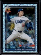 2026 Topps Yoshinobu Yamamoto 1991 Chrome Silver Pack Mojo Refractor #91C-18