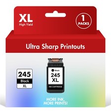 1 PG-245 XL PG245XL  Black Ink Cartridge  for Canon PIXMA Printer  High Yield