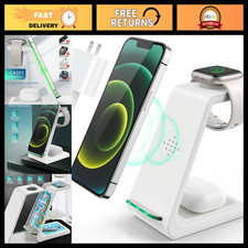 3-in-1 Fast Wireless Charging Station for iPhone, Apple Watch  AirPods - Desk C
