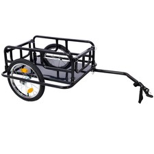 Foldable Bike Cargo Trailer 16 Wheels With Universal Hitch Reflectors Foldable Bike Cargo Trailer 16 Wheels With Universal Hitch Reflectors