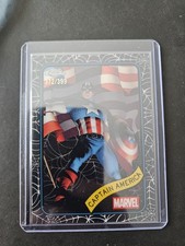 2025 Topps Chrome Marvel Spider Web Refractors #185 Captain America /399