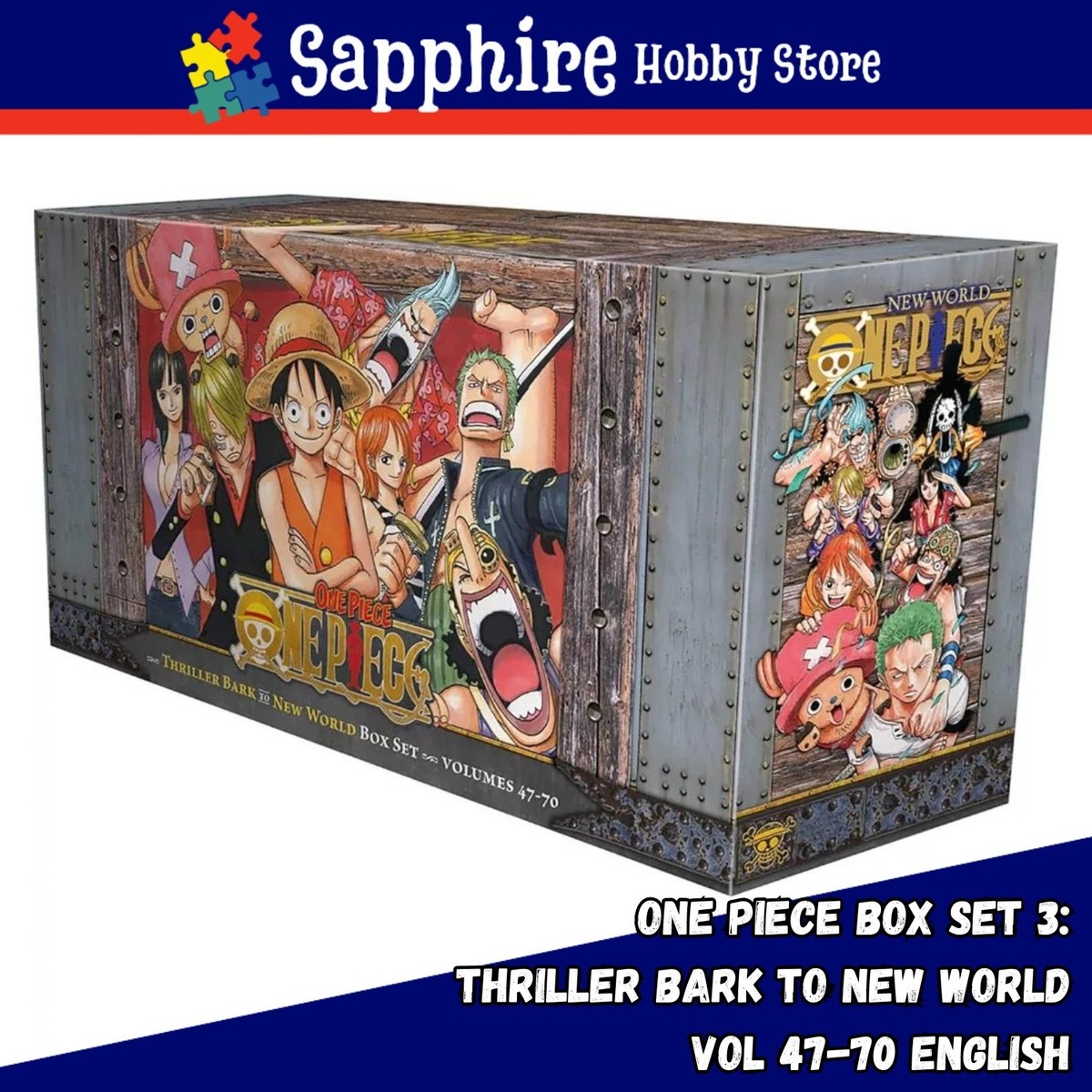 One Piece Box Set 3: Thriller Bark to New World Volumes 47-70 Box 
