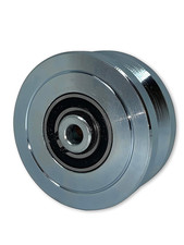 EG096 Slide Gate Wheel 4” V-Groove Solid Steel Sliding Wheel Bearing for Rolling