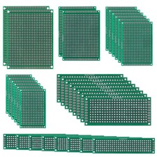32 PCS Double Sided PCB Board Prototype Kit 6 Sizes Circuit Boards DIY