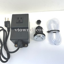Universal Chrome Air Switch Push Button Tubing Power Control Pedicure Spa Chair