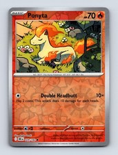 Ponyta - Destined Rivals 029/182 - Common - Reverse Holo - NM - Pokémon TCG