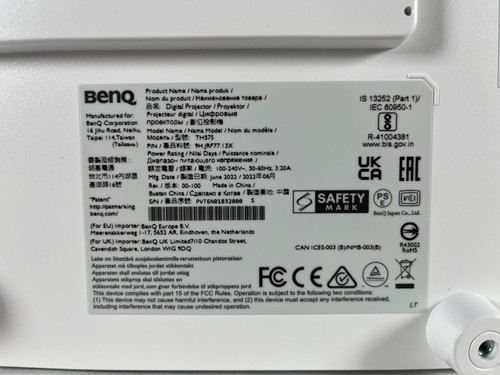 BenQ TH575 White Dual HDMI Full HD 1080P Digital Projector - Picture 4 of 12
