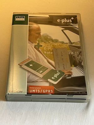 BASE & E-Plus Notebook Card Telefonie-+UMTS-GPRS Karte gebraucht