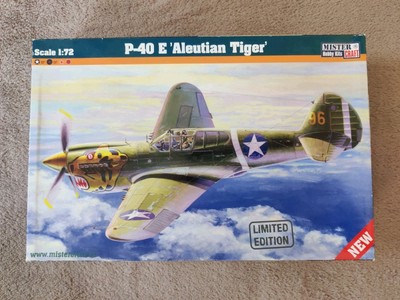P-40 E Aleutian Tiger Modellbausatz 1:72 Neu mit OVP Flugzeug 