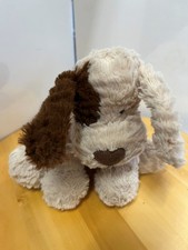 Jellycat Fuddlewuddle Cream and Brown Patch Dog Puppy