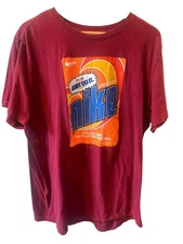 Nike Shirt Mens XL Red Ultra Drip 'Just Do It" 100% Cotton Crew Neck Pullover