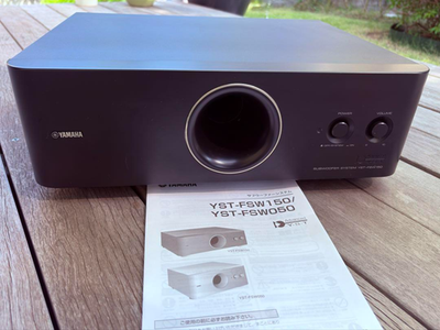 Yamaha YST-FSW150 Powered Subwoofer Compact Space-Saving 100V