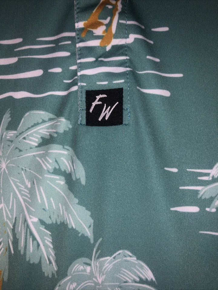 Polo de golf de cuña completa para hombre camisa grande de manga corta Foto 3 de 4