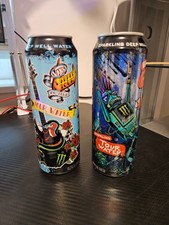 19.2 oz Monster Energy Tour Waters-Van's Warped Tour ROBOT & GUITAR Set of 2-New