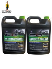 Lot Of 2 Motor Star Antifreeze Green Pre Mix 5050 Coolant 1 Gallon Made In Usa