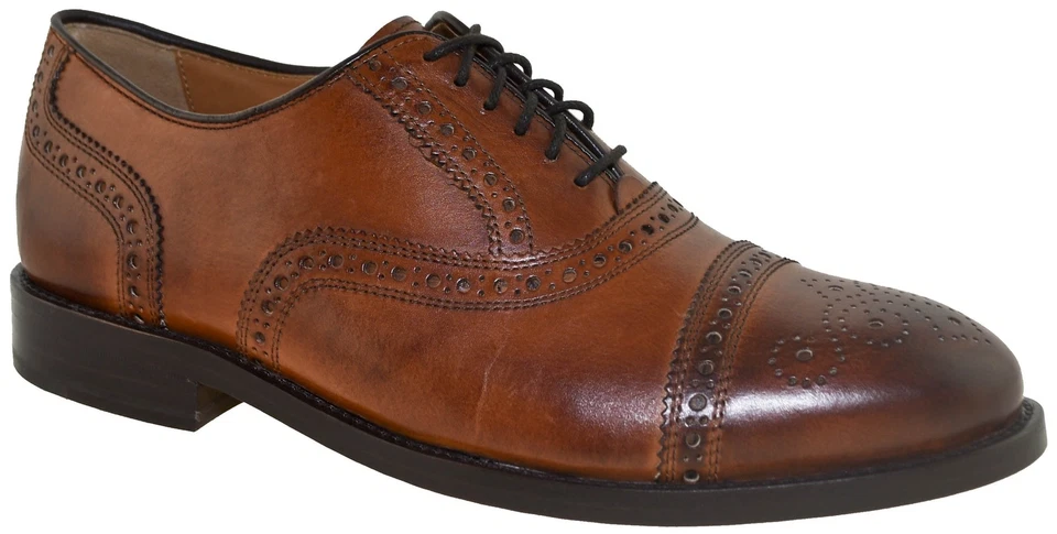 Biqueira Oxford Masculina Cole Haan Kneeland Brogue Estilo Britânico Bronzeado C29534