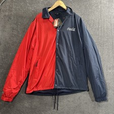 Coca-Cola K1X Jacke Herren XL Windjacke Merch Rot Blau Neu Windbreaker