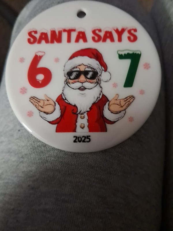 6 7 Christmas Ornament 2025
