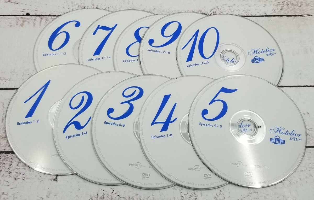 Hotelier Korean Drama TV Series DVD Set with Book Marks Bae Yong