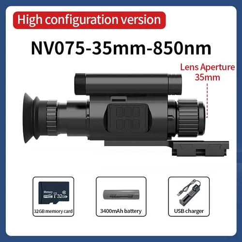 25MM~50MM Digital Night Vision Rifle Scope Optic Hunting Sight IR Camera NV075 - Picture 1 of 27